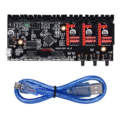 BAIRU BIGTREETECH MMU2 DIP V1.0 Módulo de actualización de material, para MMU2S Kit completo Prusa I3 MK2.5S MK3S MMU 2S 3D piezas de impresora