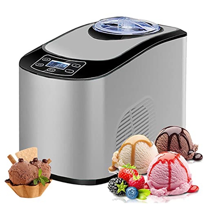 MáQuina De Helados, 220V 140W, Inteligente,AutomáTica,Casera,Para Hacer Helados De Servicio Suave Y Duro,Capacidad De 1500 Ml, PequeñA MáQuina Comerci