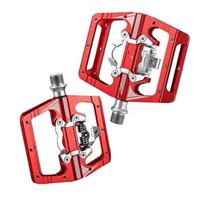 FURONG Ye PF Compatible con MTB Pedal sin Clip Set de un Solo Clip Lateral Compacto medidor de alimentación de Potencia pedalen Plataforma de Biciclet