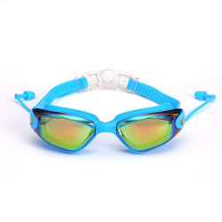 Haiqings No-Logo Gafas de natación Gafas de natación Ajustables antifog UVA Protección de Gafas de natación for Hombres Adultos Unisex Mujeres jóvenes en oferta
