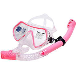 QHYXT Juego de esnórquel para Adultos, antivaho, Gafas de Buceo panorámicas, válvula Seca, máscara de esnórquel, Equipo de esnórquel Resistente a Impa características