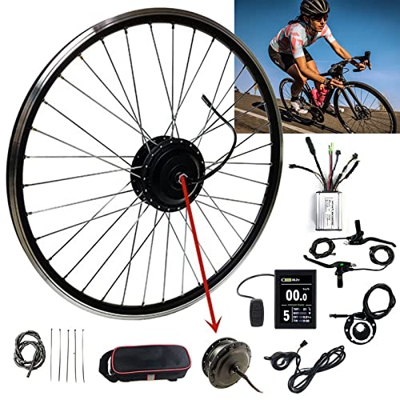 Niczu 36V 350W Kit de Conversión de Bicicleta Eléctrica 20 24 26 27,5 28 29 Pulgadas 700C Rueda Delantera Kit de Conversión de Motor de Bicicleta Eléc