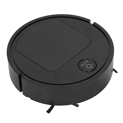 Robot Aspirador, Smart Sweeper Mini Size Alta Cobertura Estable Multifunción para Oficina(Negro)