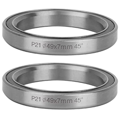 Risegun Eje de Sellado de Bicicleta de Acero Resistente para Bicicleta de montaña, Accesorio para Auriculares con rodamiento Sellado Doble (2 uds)(49m