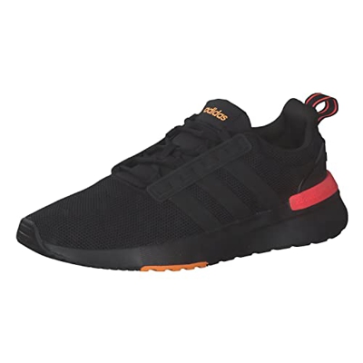 adidas Racer TR21, Running Shoe Hombre, Core Black/Core Black/Orange Rush, 44 EU