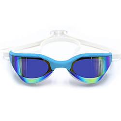 Haiqings Profesional Gafas de natación Competición de fotajamiento Gafas de natación Anti-Fog Match Gasas de natación Impermeable UVA Protección (Colo precio