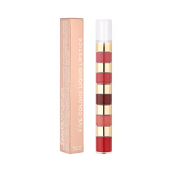 Color Lápiz labial de 5 colores, mate, taza antiadherente, resistente al agua, brillo de labios de larga duración, lápiz labial diario para mujeres Mi precio