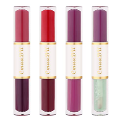 Note Maquillaje Paquete de 4 barras de labios Copa antiadherente Impermeable Brillo de labios de larga duración Lápiz labial de terciopelo Juego de br en oferta