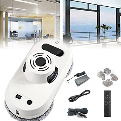 XHNCXHX Robot Limpiador De Ventanas, Limpiador De Ventanas Inteligente, 5600pa Super Succión, Robot Limpia Zulejos para Techos De Ventanas De Gran Alt