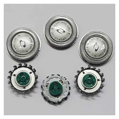 DXBO Cabeza de rasurador de reemplazo de 3pcs Compatible con P-Hilips HQ64 HQ54 HQ6070 HQ6073 7310XL PT710 HQ7325 HQ7340 PT715 PT725 PT720