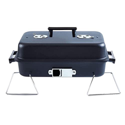 TZKUA Parrilla de Barbacoa de carbón Plegable, Parrilla de carbón portátil con Tapa, Juegos de Herramientas de Barbacoa para pícnic al Aire Libre, Par en oferta