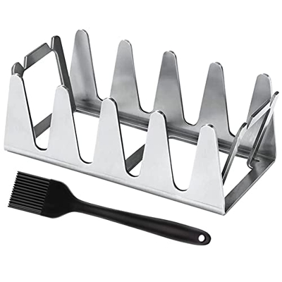 Jasni Parrilla de barbacoa de acero inoxidable para pollo, multifunción, parrilla para barbacoa, barbacoa, ahumar, barbacoa, picnic, camping, barbacoa
