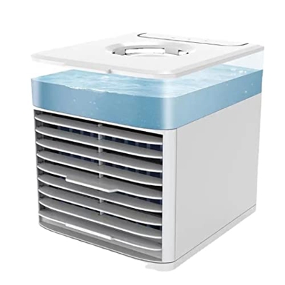 IzzDynno Enfriador de Aire Personal, Aire Acondicionado portátil 3 en 1 Ventilador eléctrico purificador de Aire humidificador Ventilador USB portátil