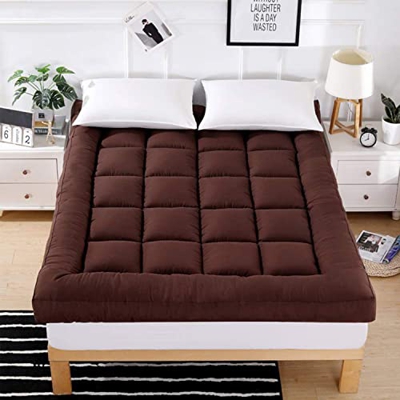 WOERD Colchón de Suelo Retro, Colchón de Futón Japonés Vintage, Colchón de Camping Portátil Grueso Enrollable para Dormitorio de Estudiantes(Size:1.2 