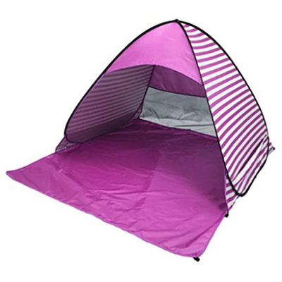 Carpa de Playa Pop Up Sun Shade Beach Sombra de Sombra portátil para Actividades al Aire Libre Playa Viajamiento Púrpura, Tienda de Playa