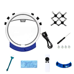 teng hong hui Robot aspirador 2800Pa succión barrido fregado 3 en 1 ruta inteligente Control de aplicación carga USB para alfombra de suelo de casa, b precio