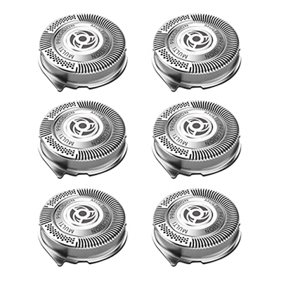 DXBO Paquete de 6 Unidades Sh50 Cabezales de reemplazo compatibles con norelco Series 5000 shavers, S5000 S5420 S5380 S5351 Cuchillas multipecisión