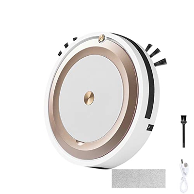 Yihaifu Robot aspirador automático para el hogar, aspirador inteligente, recargable por USB, Robot de barrido inteligente con fuerte succión, Oro