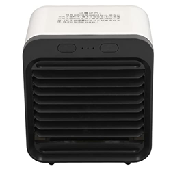 Enfriador de aire de escritorio, mini aire acondicionado portátil ajustable de tres niveles para oficina, hogar, dormitorio, enfriador de aire En blan características