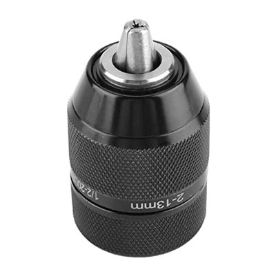 UVWP Adaptador de Mandril de Taladro sin Llave 1/2-2 0unf Monte 2-13mm Auto-Apretado Mano Drill Chuck Impact Driver Converter Rasurador de Cabeza