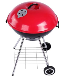 Parrilla de barbacoa Ved Essential Kettle de 17 pulgadas con ruedas | Carro de carbón redondo portátil, cocina de carbón para asar al aire libre, viaj en oferta