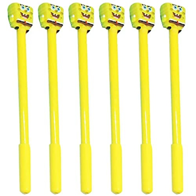 NC ZHUYAO-6 unidades de bolígrafos de gel, bolígrafos de gel con diseño de Bob Esponja para niños, estudiantes, escuela, oficina, niños, estudiantes y