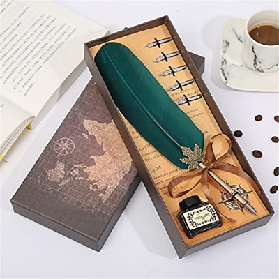 n/A Lápiz de Pluma de Pluma Retro de Estilo Europeo, envía Estudiantes en la Temporada de la Escuela (Color : E)