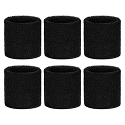Flintronic 6PCS de Juego de Muñequeras, Muñequeras Deportivas para Hombres y Mujeres, Muñequeras para el Sudor, Engrosadas Suaves para Baloncesto, Gim en oferta