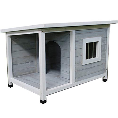 Dog Log Cabin for Outdoor Or Indoor Wooden Dog House Pet Shelter with Opening Roof Weather-Resistant Dog Kennel Doghouse