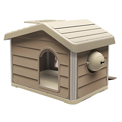 LOBOO – Casa para Perros Smartkave Alaska Modular con Suelo Elevado Paredes con Aislamiento Comedero Divertido Bordes Redondeados Seguros y Pared Tras en oferta