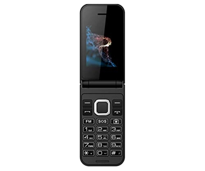 Teléfono móvil Qubo X219, tecls SOS con Doble Pantalla 2,4 + 1,77, Negro