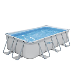 KG KITGARDEN Piscina Tubular 7000 litros, 4000x200x100cm, Gris, Elite 400x200 en oferta