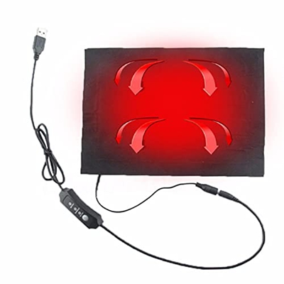 Niktule Alfombrilla calefactora eléctrica para perros y gatos, cable USB ajustable, alfombrilla para cama cálida, grande, calentada para mascotas, man