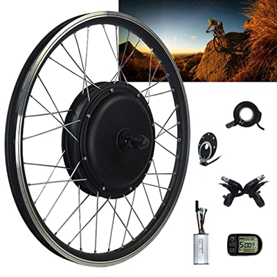 Niczu Kit Conversión Bicicleta Eléctrica, Rueda Delantera de 20 24 26 27,5 28 29 Pulgadas 700C, Kit Conversión para Bicicletas Eléctricas, Kit Acciona