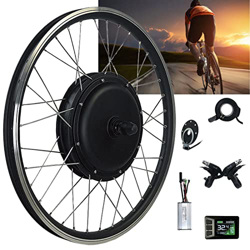 Niczu Kit de Conversión de Bicicleta Eléctrica, Kit Accionamiento Delantero Motor CC 36V 500W, Rueda Delantera 20 24 26 27,5 28 29 Pulgadas 700C, Kit  precio