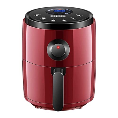 Freidora de Aire para Uso doméstico Freidora de Aire de 3,2 l Cocina Antiadherente sin Aceite Temporizador de 30 Minutos y Control de Temperatura Ajus