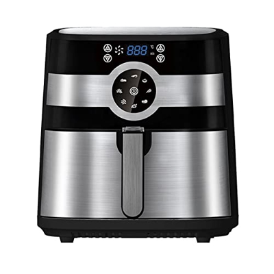 VGAGV Airfryer Multifuncional De Gran Capacidad, Control De Temperatura Ajustable, Cesta Antiadherente para Freír con Acabado De Acero Inoxidable, Apa