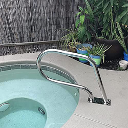 RKNHXAJ Pasamonias de Piscina para Piscinas molidas, baños de Aguas Termales, Parques acuáticos, 304 barandas de Piscina de Acero Inoxidable - fácil d precio