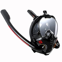 Gafas de Buceo Máscara De Esnórquel, Máscara De Esnórquel De Cara Completa Antivaho Y A Prueba De Fugas, Máscara De Buceo De Silicona, Tres Tesoros De en oferta