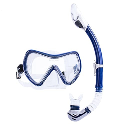 Gafas de Buceo Juego De Esnórquel, Máscara De Esnórquel Panorámica Sin Niebla Y Esnórquel Seco Sin Fugas, Gafas De Buceo, Juego De Dos Piezas, Marco G