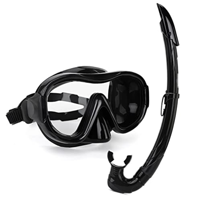 Gafas de Buceo Conjunto De Esnórquel Seco Esnórquel Máscara De Buceo Antivaho De Dos Piezas Gafas De Buceo HD Impermeables Esnórquel Semiseco Gafas De