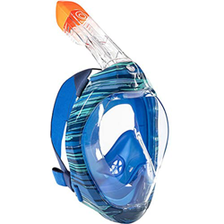 AMZOPDGS Buceo Snorkel Plegable 180 Vista panorámica Respiración Libre Cara Completa Snorkel con en oferta