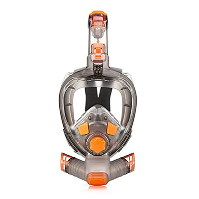 AMZOPDGS Buceo Snorkel Plegable 180 Vista panorámica Respiración Libre Cara Completa Snorkel con Traje de Adulto