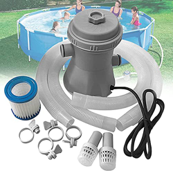 LGESR Bomba de Filtro de Cartucho Transparente para Piscina Infantil Inflable para Piscinas sobre el Suelo, Bomba de Filtro de Piscina, para Piscina I precio