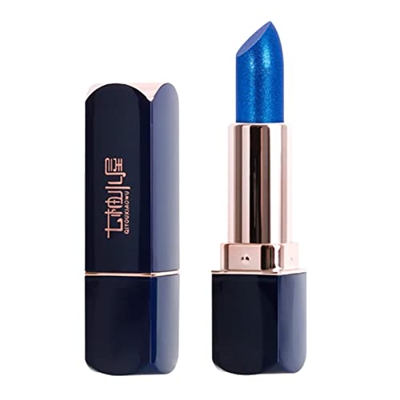 Lápiz labial que cambia de color azul, bálsamo labial azul mágico que cambia de color, bálsamo labial de temperatura Hidratante Brillo labial Tinte la
