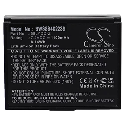 vhbw Batería Compatible con Zjiang ZJ-5802, ZJ-8001 Impresora, copiadora, escáner, Impresora Etiquetas (1100 mAh, 7,4 V, Li-Ion)