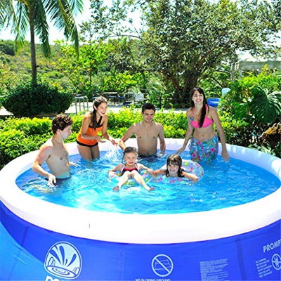 FMOPQ Wenore Summer Big Swimming Pool Clip Net Thick Super Pad Pool Home Bañera Inflable Niños Bañera al Aire Libre para niños Juguetes Regalos, 360 *