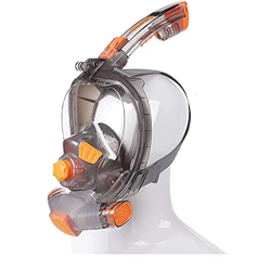 AMZOPDGS Máscara de esnórquel de Cara Completa, Sistema Superior seco Máscara de Buceo Sistema de respiración Libre, Máscara de Buceo de Seguridad ant características