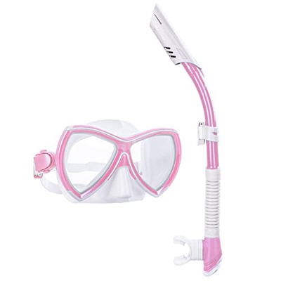 Gafas de Buceo Conjunto De Equipo De Esnórquel Máscara De Esnórquel A Prueba De Fugas Para Adultos Y Niños Esnórquel Semiseco De Silicona Profesional 