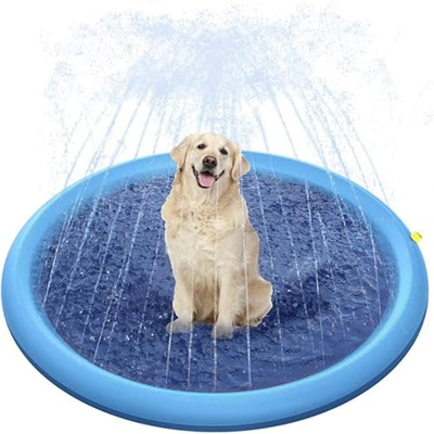 KEDUODUO Pet Sprinkler Pad Juega para la Almohadilla de enfriamiento Natación de Piscina Inflable Bañera de Almohadilla